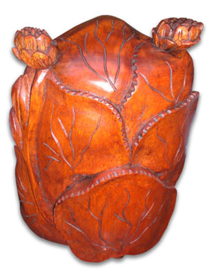 Buddha, Hand Carved From Suar Wood