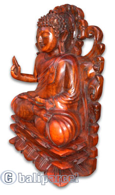 Buddha, Hand Carved From Suar Wood