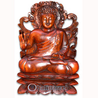 Buddha, Hand Carved From Suar Wood