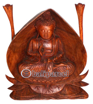 Buddha, Hand Carved From Suar Wood