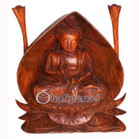 Buddha, Hand Carved From Suar Wood
