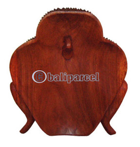 Buddha Head Mask Wall Decor, Hand Carved From Suar Wood