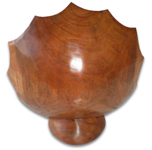 Happy Buddha Head Mask With Stand, Hand Carved From Suar Wood