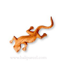 Geckos Wallhanging, Hand Carved From Hibiscus Wood