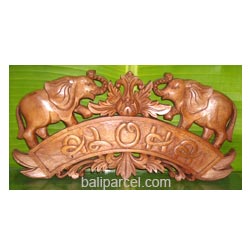 Wooden Aloha Wallhanging, Hand Carved From Mahagony Wood