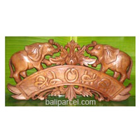 Wooden Aloha Wallhanging, Hand Carved From Mahagony Wood