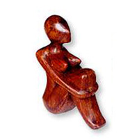 Wooden Abstract Carving, Hand Carved From Suar Wood