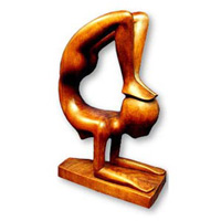 Wooden Abstract Carving, Hand Carved From Suar Wood