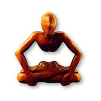 Wooden Abstract Carving, Hand Carved From Suar Wood