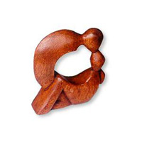 Wooden Abstract Carving, Hand Carved From Suar Wood