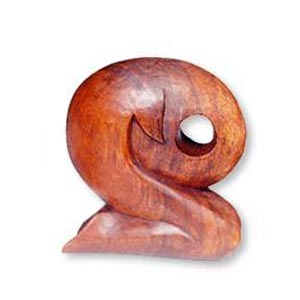 Wooden Abstract Carving, Hand Carved From Suar Wood