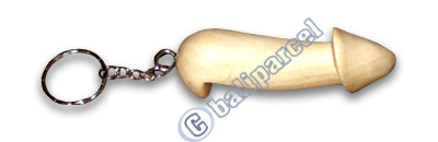 Wooden Key Ring , Hand Carved From Crocodile Wood