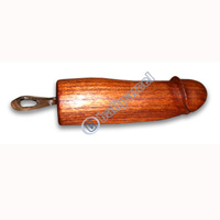 Bottle Opener Polished Wood, Hand Carved From Suar Wood