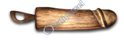 Bottle Opener Polished Wood, Hand Carved From Suar Wood