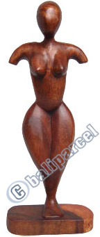 Wooden Abstract Carving, Hand Carved From Suar Wood