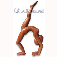 Wooden Abstract Carving, Hand Carved From Suar Wood