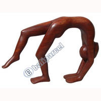 Wooden Abstract Carving, Hand Carved From Suar Wood