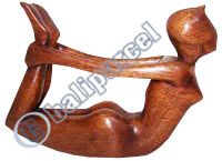 Wooden Abstract Carving, Hand Carved From Suar Wood