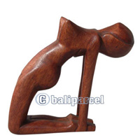 Wooden Abstract Carving, Hand Carved From Suar Wood