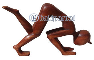 Wooden Abstract Carving, Hand Carved From Suar Wood