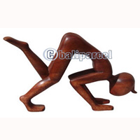 Wooden Abstract Carving, Hand Carved From Suar Wood