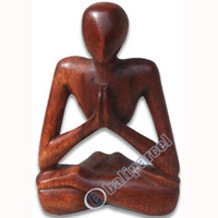 Wooden Abstract Carving, Hand Carved From Suar Wood