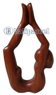 Wooden Abstract Carving, Hand Carved From Suar Wood