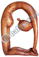 Wooden Abstract Carving, Hand Carved From Suar Wood