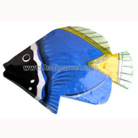 Tropical Fish Magnet Handpainted, From Albesia Wood