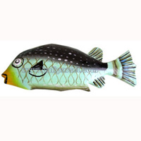 Tropical Fish Magnet Handpainted, From Albesia Wood