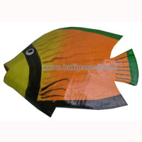 Tropical Fish Magnet Handpainted, From Albesia Wood