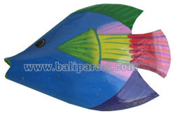 Tropical Fish Magnet Handpainted, From Albesia Wood