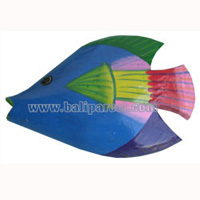 Tropical Fish Magnet Handpainted, From Albesia Wood