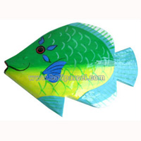 Tropical Fish Magnet Handpainted, From Albesia Wood