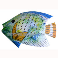 Tropical Fish Magnet Handpainted, From Albesia Wood