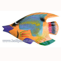 Tropical Fish Magnet Handpainted, From Albesia Wood