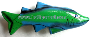 Tropical Fish Magnet Handpainted, From Albesia Wood