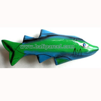Tropical Fish Magnet Handpainted, From Albesia Wood