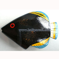 Tropical Fish Magnet Handpainted, From Albesia Wood