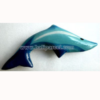 Tropical Fish Magnet Handpainted, From Albesia Wood