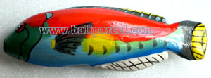Tropical Fish Magnet Handpainted, From Albesia Wood