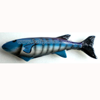 Tropical Fish Magnet Handpainted, From Albesia Wood