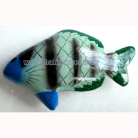 Tropical Fish Magnet Handpainted, From Albesia Wood