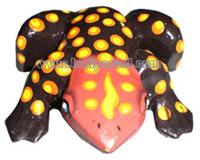 Magnet With Handpainted, From Albesia Wood