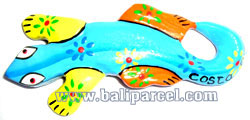 Magnet With Crazy Color, Handcarved From  Albesia Wood