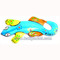 Magnet With Crazy Color, Handcarved From  Albesia Wood