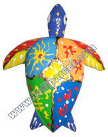 Magnet With Crazy Color, Handcarved From  Albesia Wood