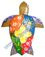 Magnet With Crazy Color, Handcarved From  Albesia Wood