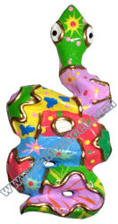 Magnet With Crazy Color, Handcarved From  Albesia Wood