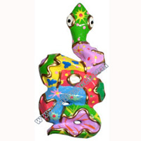 Magnet With Crazy Color, Handcarved From  Albesia Wood